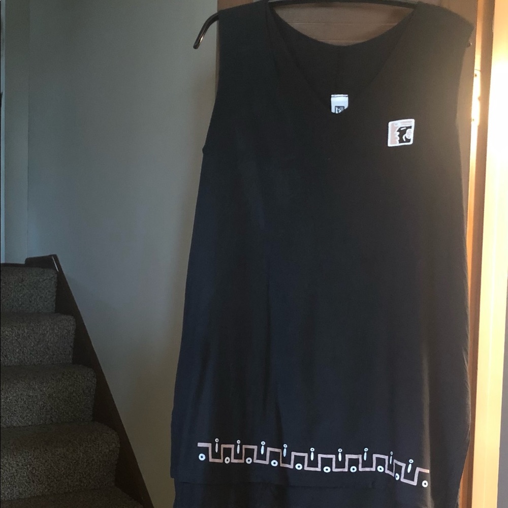 Sleeveless V Neck Sundress with embroidery